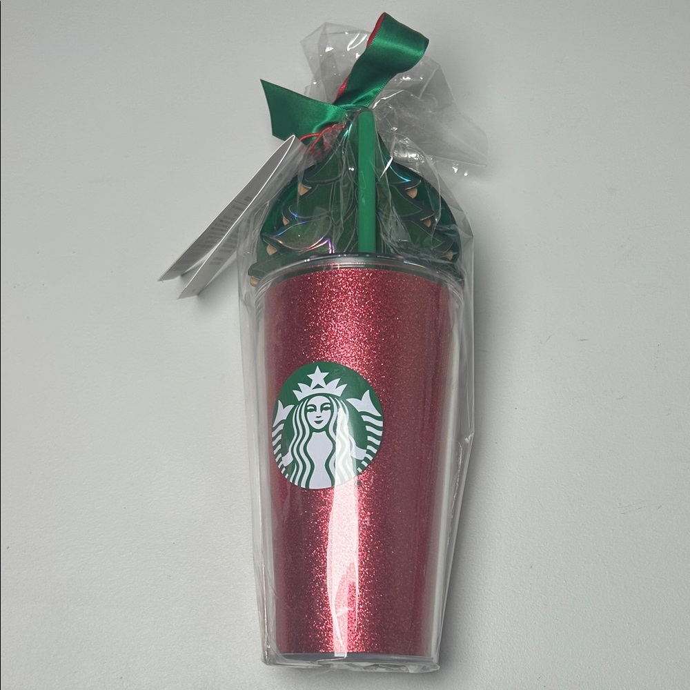 Starbucks NEW Insulated Cold Cup Red Holiday Tumbler 16oz with Straw Collectible